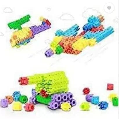 Hexagon Building Blocks Set, 250 Pieces, Multicolour, Educational Toys