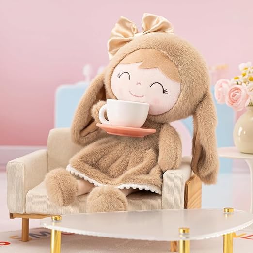 AVS Super Soft Toy Stuffed Cute Banny Baby Doll Lovable and Huggable Plush Toys for Kids Baby Girls Gift for Birthdays & Occasions for Children Home Decor (Size 40 cm) (Brown)