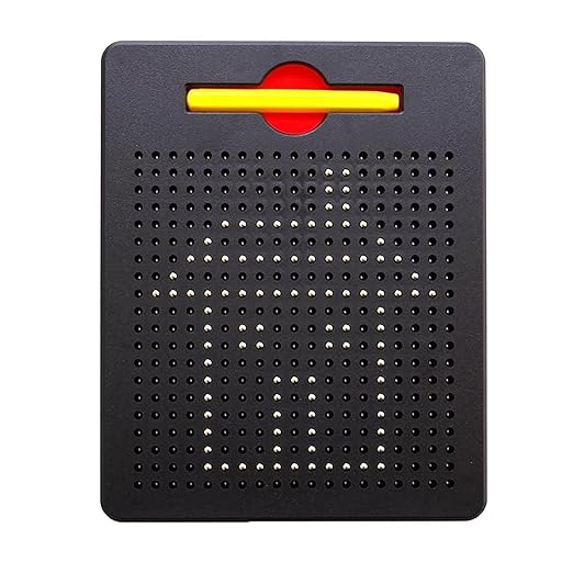 Magnetic Drawing Board, Educational Writing Tablet with Stylus, Black