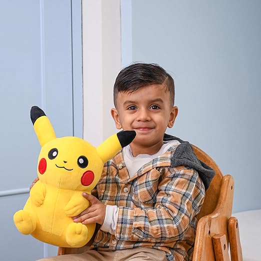Pokémon Plush Large Pikachu Soft Toy - Officially Licensed - Quality & Soft Stuffed Animal Toy - Generation One - Great Gift For Kids, Boys, Girls & Fans Of Pokemon - 42 Cm