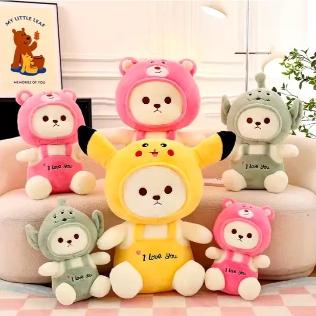 Teddy Bear with Cap - 'I Love You' Plush Toy for Kids