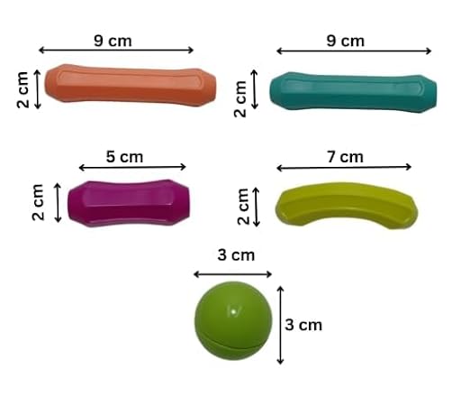 Magnetic Building Blocks| Educational Constructing &Learning Blocks| Bar Blocks Gift for Kids |25 pcs bar Blocks|3+ Years