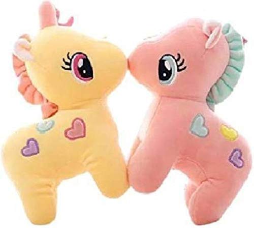 Unicorn Combo Soft Toy | Valentine Day Gift for Him & Her | for Girls Big Size | Birthday Gift Boy/Girl | Lovable hugable Cute Baby Toy Gift Items, (25 cm Unicorn, Pink,Yellow)