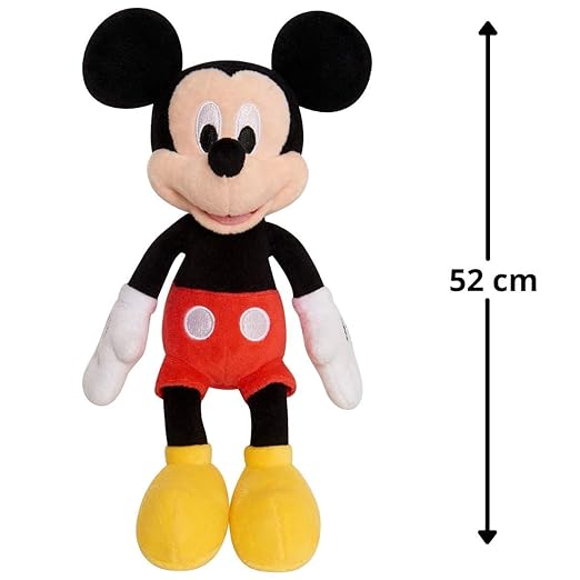 Mic-Key Mouse Plush Toy - 50 cm Soft Stuffed Animal - Classic Cuddly Toy for Kids, Boys & Girls - Nursery Decor, Birthday Gift Idea, Favorite Character Toy for Collectors & Children