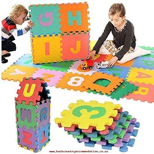ABCD 123 Alphabet Kids Eva Foam Puzzle 36 Pcs Play Mats Mat Toys Games 3+ Age Above Baby Boys & Girls