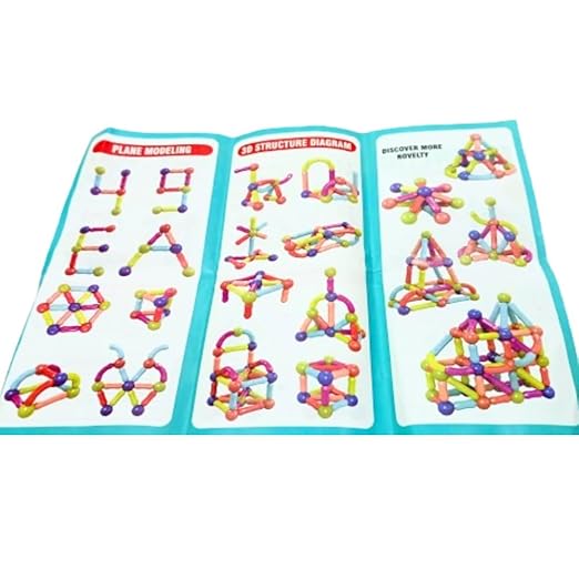 Magnetic Building Blocks| Educational Constructing &Learning Blocks| Bar Blocks Gift for Kids |25 pcs bar Blocks|3+ Years