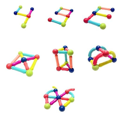 Magnetic Building Blocks| Educational Constructing &Learning Blocks| Bar Blocks Gift for Kids |25 pcs bar Blocks|3+ Years