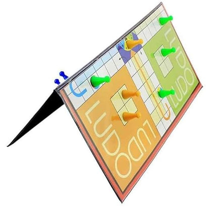 Magnetic Ludo and Snakes & Ladders Board Game Set, 2-in-1 Family Entertainment Pack