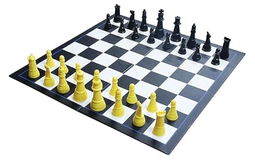 4-in-1 Family Board Games Set, Chess, Ludo, Snakes and Ladders, Classic Indoor Games Collection