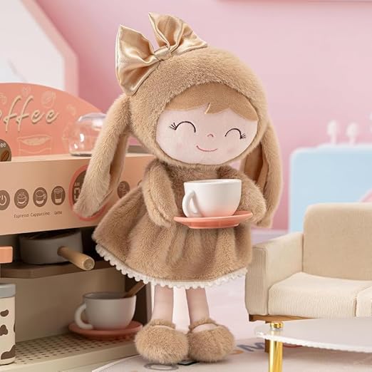 AVS Super Soft Toy Stuffed Cute Banny Baby Doll Lovable and Huggable Plush Toys for Kids Baby Girls Gift for Birthdays & Occasions for Children Home Decor (Size 40 cm) (Brown)