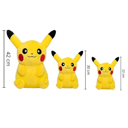 Pokémon Plush Large Pikachu Soft Toy - Officially Licensed - Quality & Soft Stuffed Animal Toy - Generation One - Great Gift For Kids, Boys, Girls & Fans Of Pokemon - 42 Cm
