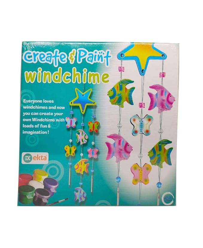 One Stop Toys for Children Educational & Learning Toy for Kids, Girls & Boys Create and Paint Windchime