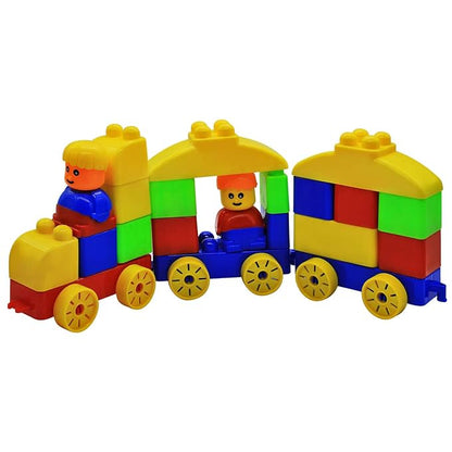 Young Builders Set 2, Play & Learn Building Blocks for Toddlers Activity Game Toy