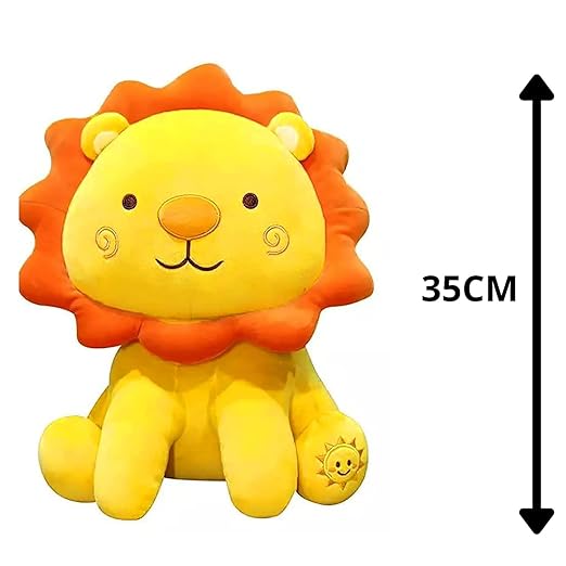 Valentine Day Gift for Him & Her |Lion Animal Soft Toy | Valentine Day Gift for Him & Her | for Boys/Girls - 35cm Plush Companion for Diwali Decoration & Playtime