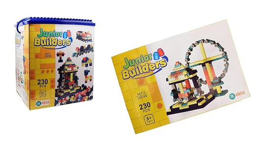 Junior Builders Building Blocks Set-3, Building Blocks for Kids, Block Game for Kids - 230 Pieces