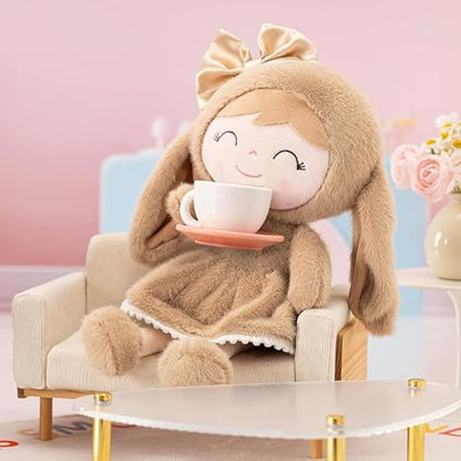 AVS Super Soft Toy Stuffed Cute Banny Baby Doll Lovable and Huggable Plush Toys for Kids Baby Girls Gift for Birthdays & Occasions for Children Home Decor (Size 40 cm) (Brown)