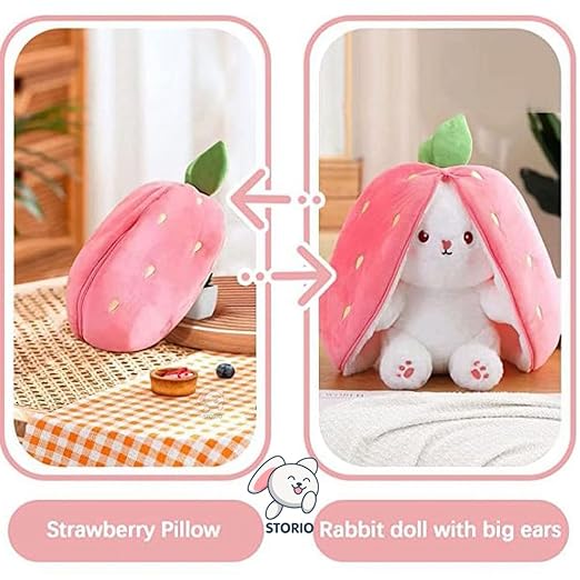 Soft Toys for Baby Boys and Girls Kids -Reversible Rabbit | Best Valentine Gift