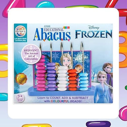 Educational Abacus, Colourful Counting Beads, Learning Toy for Kids 3+ Years