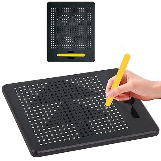 Magnetic Drawing Board, Educational Writing Tablet with Stylus, Black