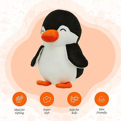 Babique Penguin Stuffed Plush Animal | Teddy Bear Soft Toy |Ideal for Birthdays & Special Occasions Girls/Boys, Baby Kids (17Cm)