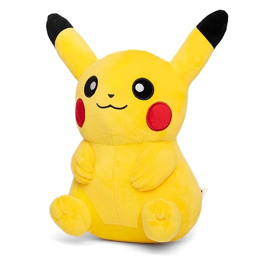 Pokémon Plush Large Pikachu Soft Toy - Officially Licensed - Quality & Soft Stuffed Animal Toy - Generation One - Great Gift For Kids, Boys, Girls & Fans Of Pokemon - 42 Cm