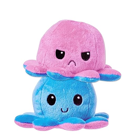 Babique Octopus Plushie Reversible Stuffed Plush Teddy Bear Soft Toy |Ideal for Birthdays & Special Occasions Girls/Boys, Baby Kids (17Cm)