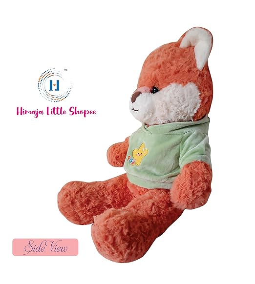 Soft Plush Fox Toy Stuffed Animal for Kids and Toddlers – Cuddly Fox Plushie for Playtime and Bedtime Comfort | Size 40 cm (Orange)