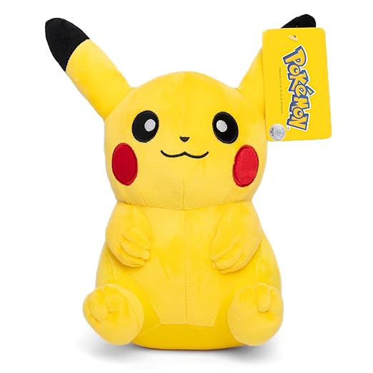 Pokémon Plush Large Pikachu Soft Toy - Officially Licensed - Quality & Soft Stuffed Animal Toy - Generation One - Great Gift For Kids, Boys, Girls & Fans Of Pokemon - 42 Cm