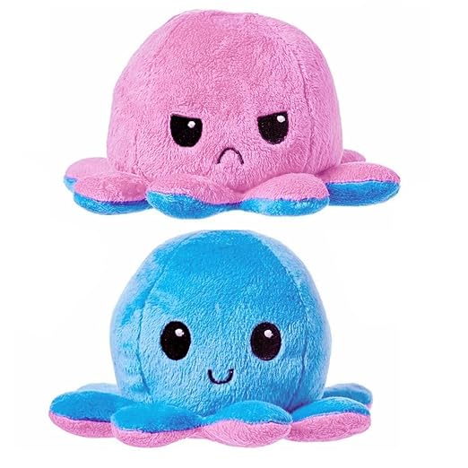 Babique Octopus Plushie Reversible Stuffed Plush Teddy Bear Soft Toy |Ideal for Birthdays & Special Occasions Girls/Boys, Baby Kids (17Cm)