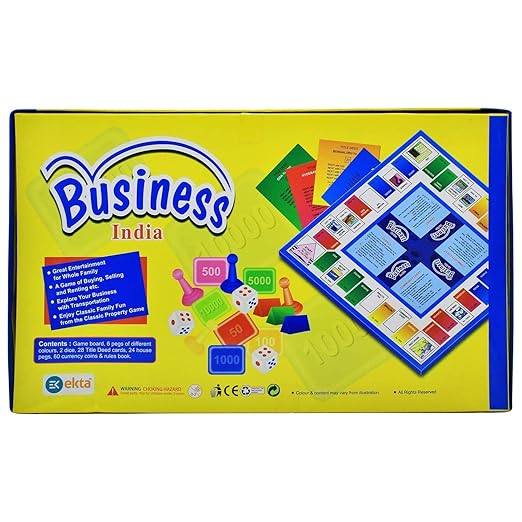 Business India Trade Board Game for Learning Business, 5 Years+ Best Birthday Return Gift for Kids Brand: Generic