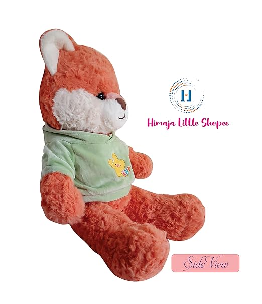 Soft Plush Fox Toy Stuffed Animal for Kids and Toddlers – Cuddly Fox Plushie for Playtime and Bedtime Comfort | Size 40 cm (Orange)