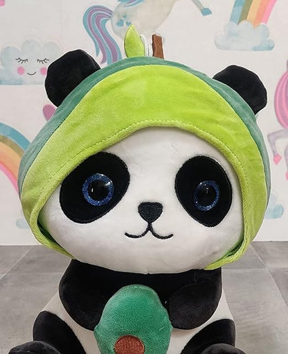Avocado Panda Soft Toy | Valentine Day Gift for Him & Her | 30 cm - Cute Stuffed Animal for Kids - Adorable Plush Toy for Boys & Girls - Ideal Gift for Birthdays
