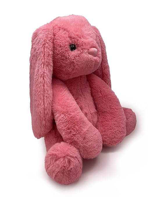 Mirada Cute Coral Bunny Soft Toy for Girls/Kids | Huggable Rabbit with Long Ears | Soft Stuffed Floppy Plush Animal | - 35cm