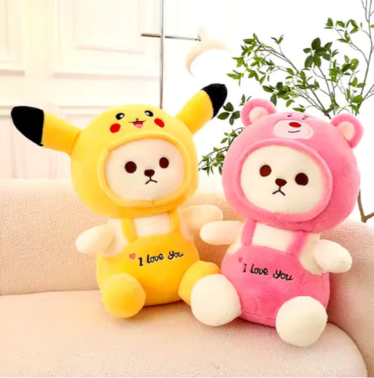 Teddy Bear with Cap - 'I Love You' Plush Toy for Kids